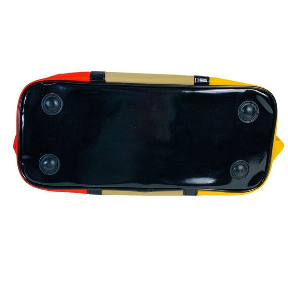 JM New York Colorblock Tote Bag 80s Style Weekender Travel Overnight VTG Fashion - Picture 8 of 15